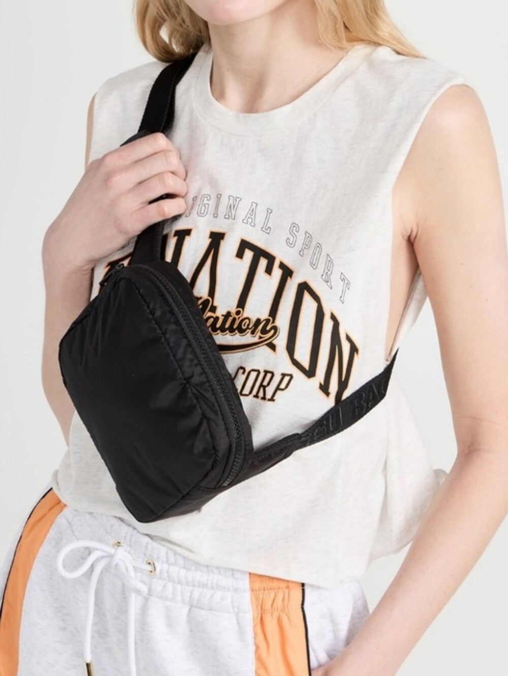 Baggu Black Crossbody Belt Bag